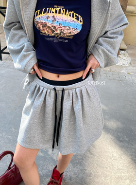 【MADEINOST】休闲撞色腰头空气层半身裙  75133#  HJY