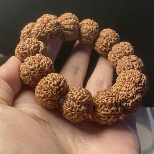 尼泊尔大金刚菩提子手串丁格拉产区精挑头货爆肉双龙梅花矮桩文玩