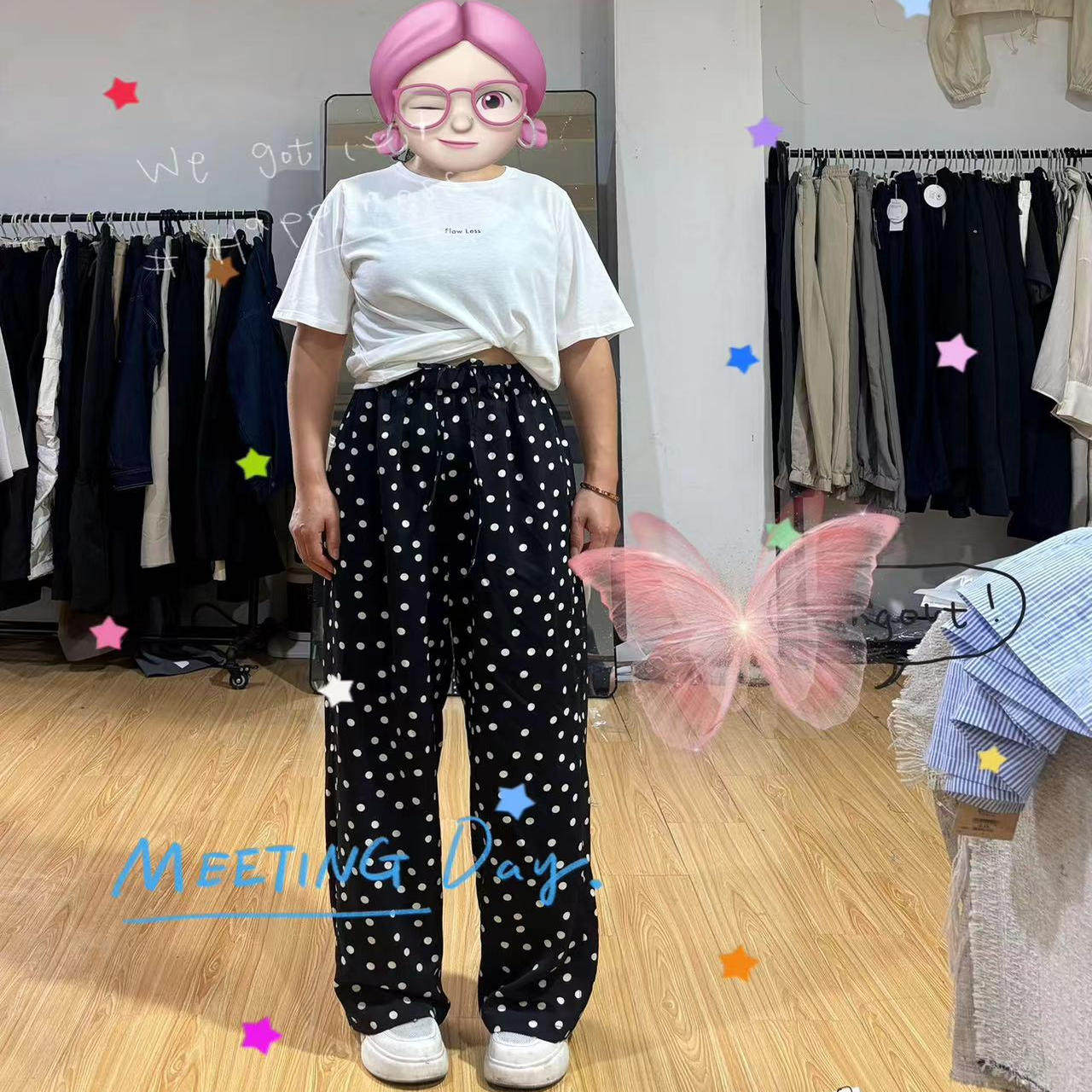 2025新款  可爱 少女 甜美 显瘦 直筒裤