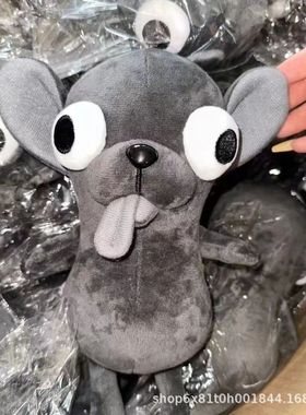 爆款呆萌吉娃娃小狗公仔挂件黑色白色搞笑创意狗狗玩偶