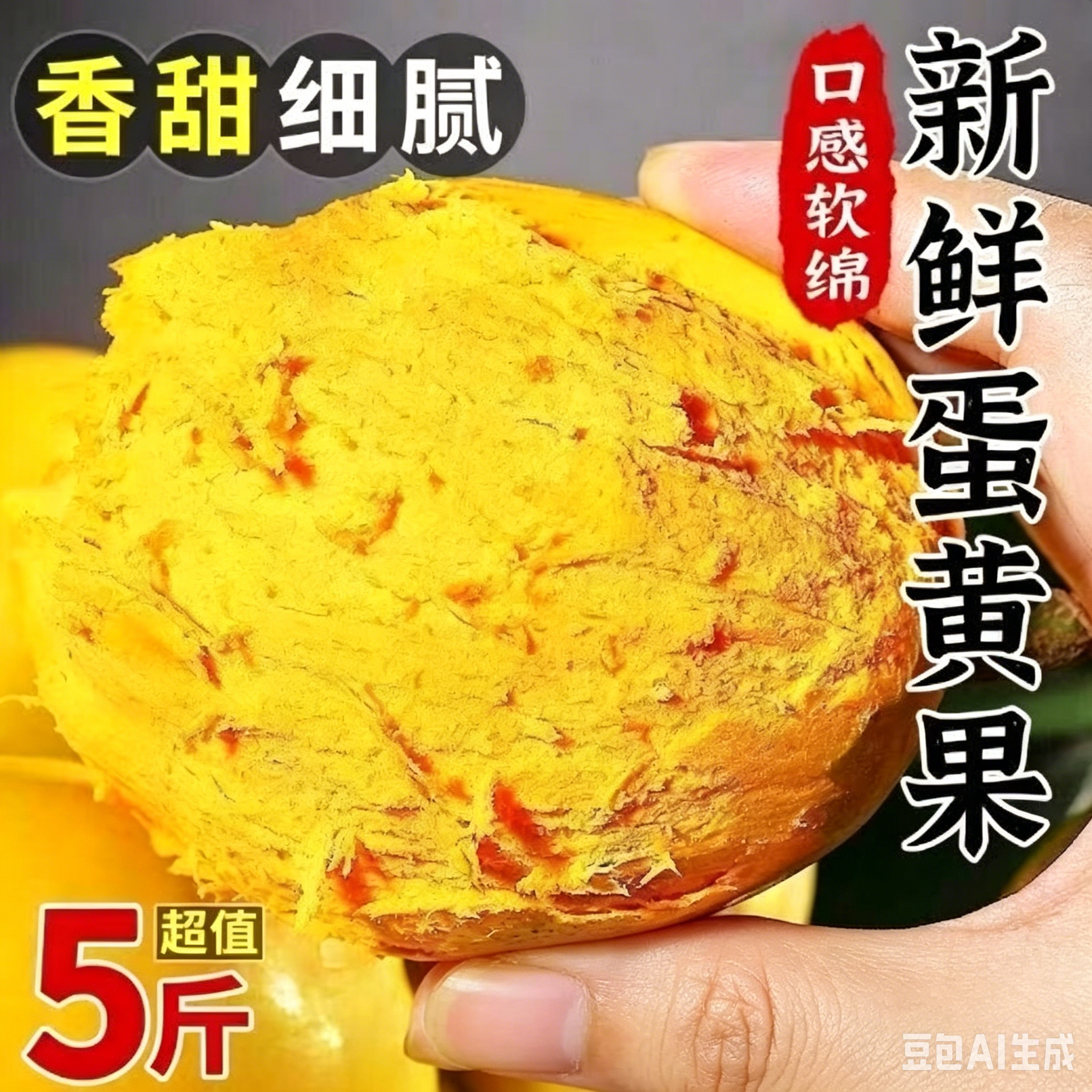 新鲜蛋黄果鸡蛋果5斤热带当季应季时令生鲜水果新鲜整箱包邮
