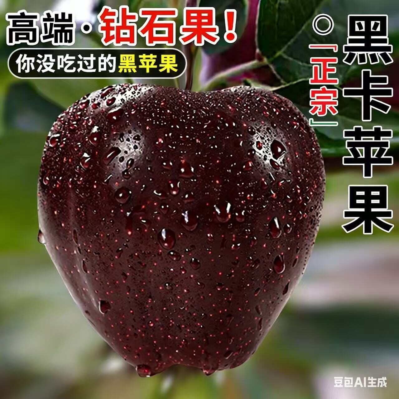 云南黑卡苹果正宗黑钻苹果当季新鲜水果整箱包邮纯甜冰糖心现货图片