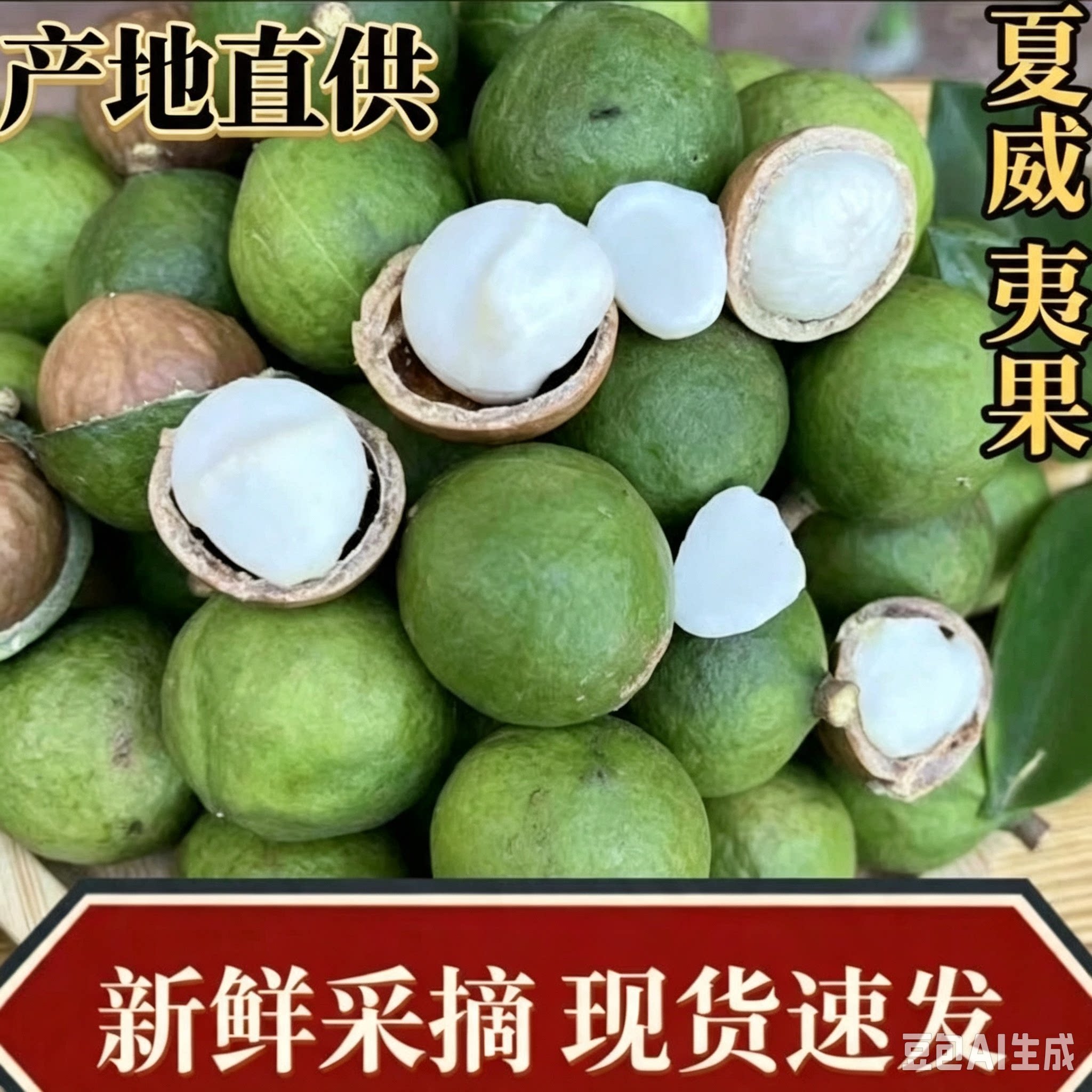 云南新鲜夏威夷果原味生果澳洲坚果干果无添加孕妇可食现摘现发