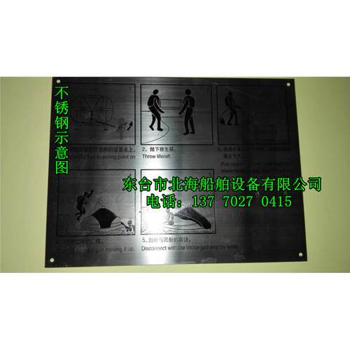 中英版不锈钢救生筏操作