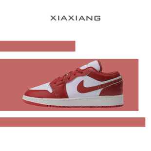 AIR FJ3465 JORDAN 白红板鞋 160 1女子低帮复古篮球鞋 耐克NIKE