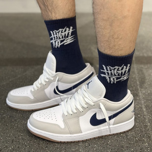 553558 1白灰男潮流防滑低帮运动鞋 146 Jordan 耐克NIKE男子Air