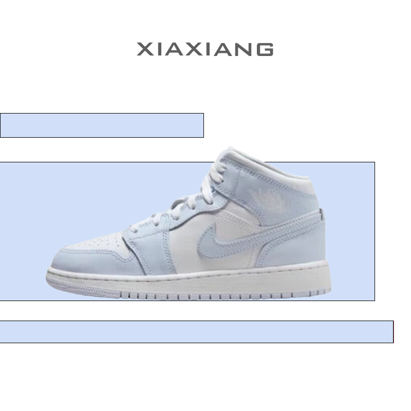 耐克女鞋AIRJORDAN1中帮篮球鞋
