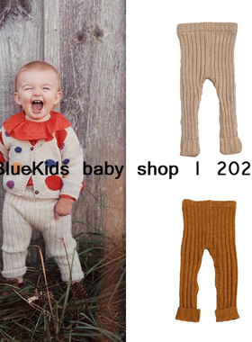 ins爆款秋冬oeuf 男女儿童针织外穿打底裤 宝宝保暖紧身毛线裤子