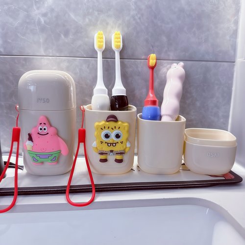 亲子旅行牙杯套装便携式洗漱杯