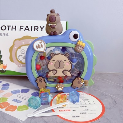 儿童牙齿收藏盒乳牙收纳盒换牙纪念盒女孩男孩掉牙保存盒生日礼物