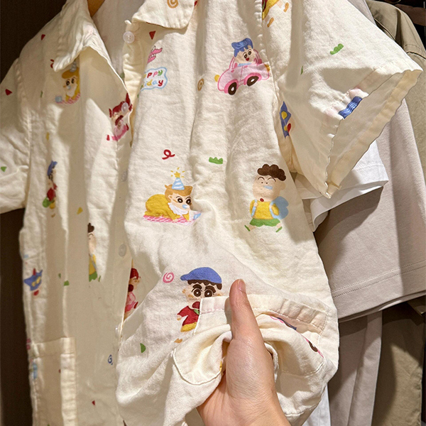 夏季新款亲肤开衫短裤家居服套装