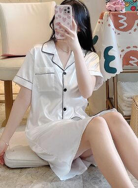 涤纶丝绸夏季性感睡裙
