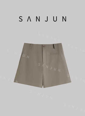 SANJUN【书韵】时尚百搭高腰显瘦A版短裤女 3122