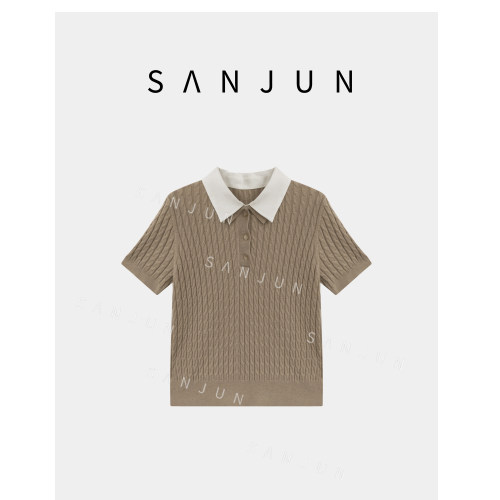 SANJUN【远途】穿搭休闲气质短袖 1971