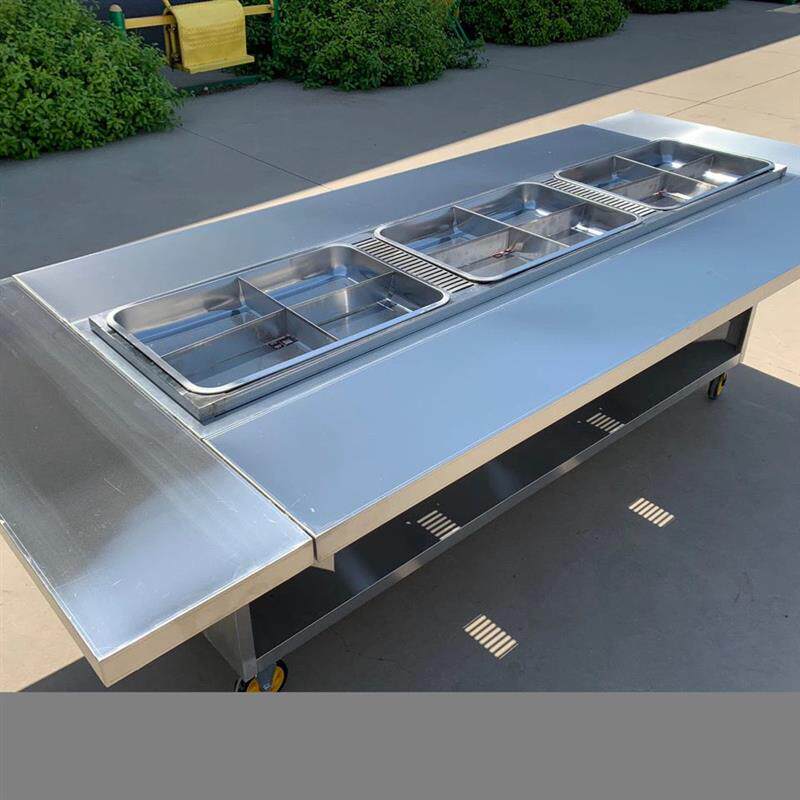 煮串串香摆摊车小吃车移动夜市摆摊小推车关东煮麻辣烫涮冷串串车