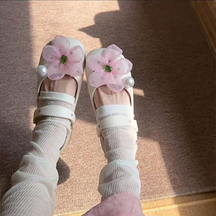 叶小欧 一脚蹬镂空海边沙滩凉鞋 芭蕾洞洞鞋 新款 懒人鞋 2026春季