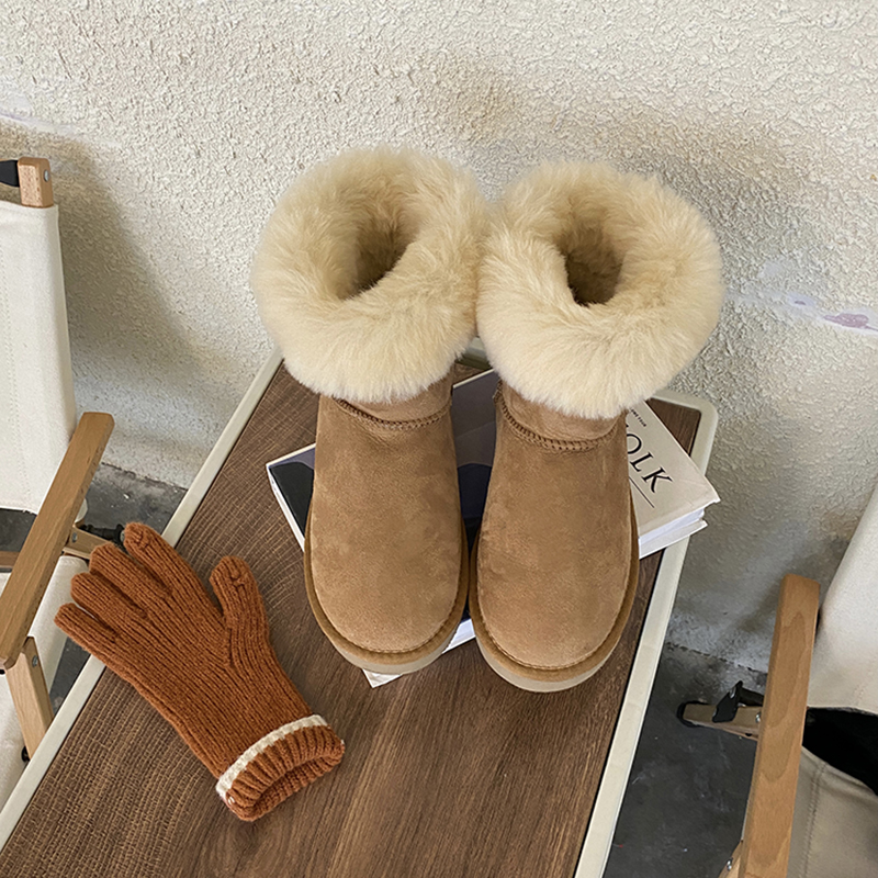 叶小欧冬季雪地靴两穿