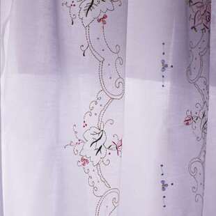 纯麻布手工刺绣彩绣拼玻璃纱 白底/彩绣/白绣 窗帘 床盖 桌布u.