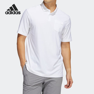 T恤高尔夫运动休闲POLO衫 Adidas 男子短袖 阿迪达斯正品 HA6113 新款