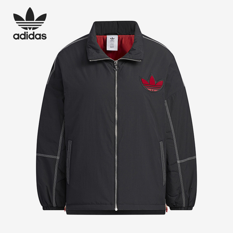 Adidas/阿迪达斯正品三叶草新款女子户外运动保暖立领棉服IM1702