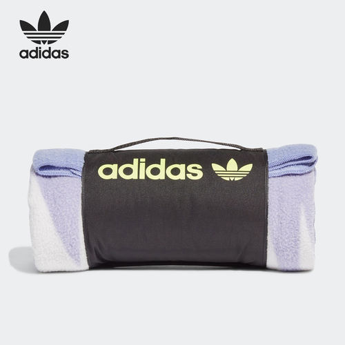 Adidas/阿迪达斯正品冬季三叶草男女摇粒绒保暖小毛毯 GN2415