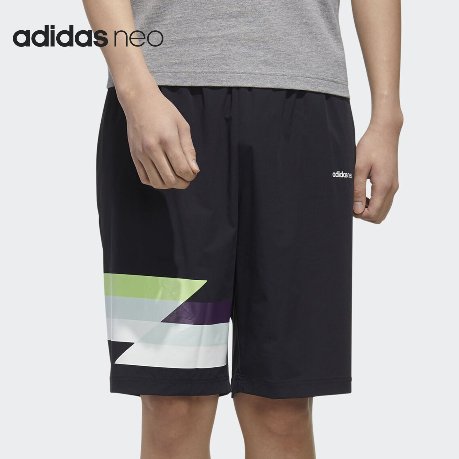 Adidas/阿迪达斯正品NEO夏季新款男子运动休闲透气短裤FP7344