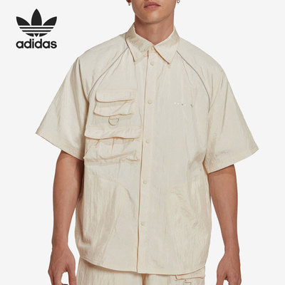 阿迪达斯男子舒适运动短袖衬衫