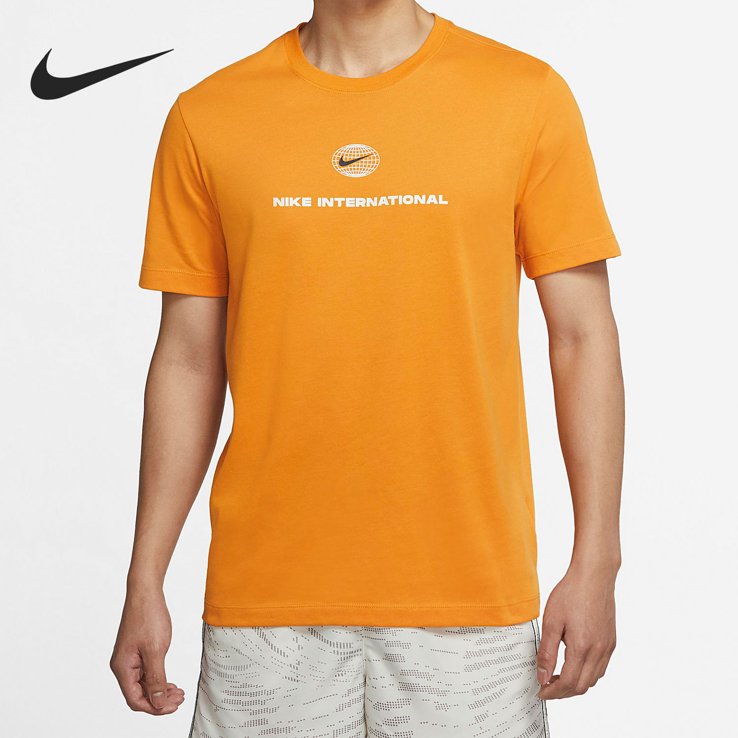 Nike/耐克正品夏季印花运动训练休闲男子圆领短袖T恤DM5440-738
