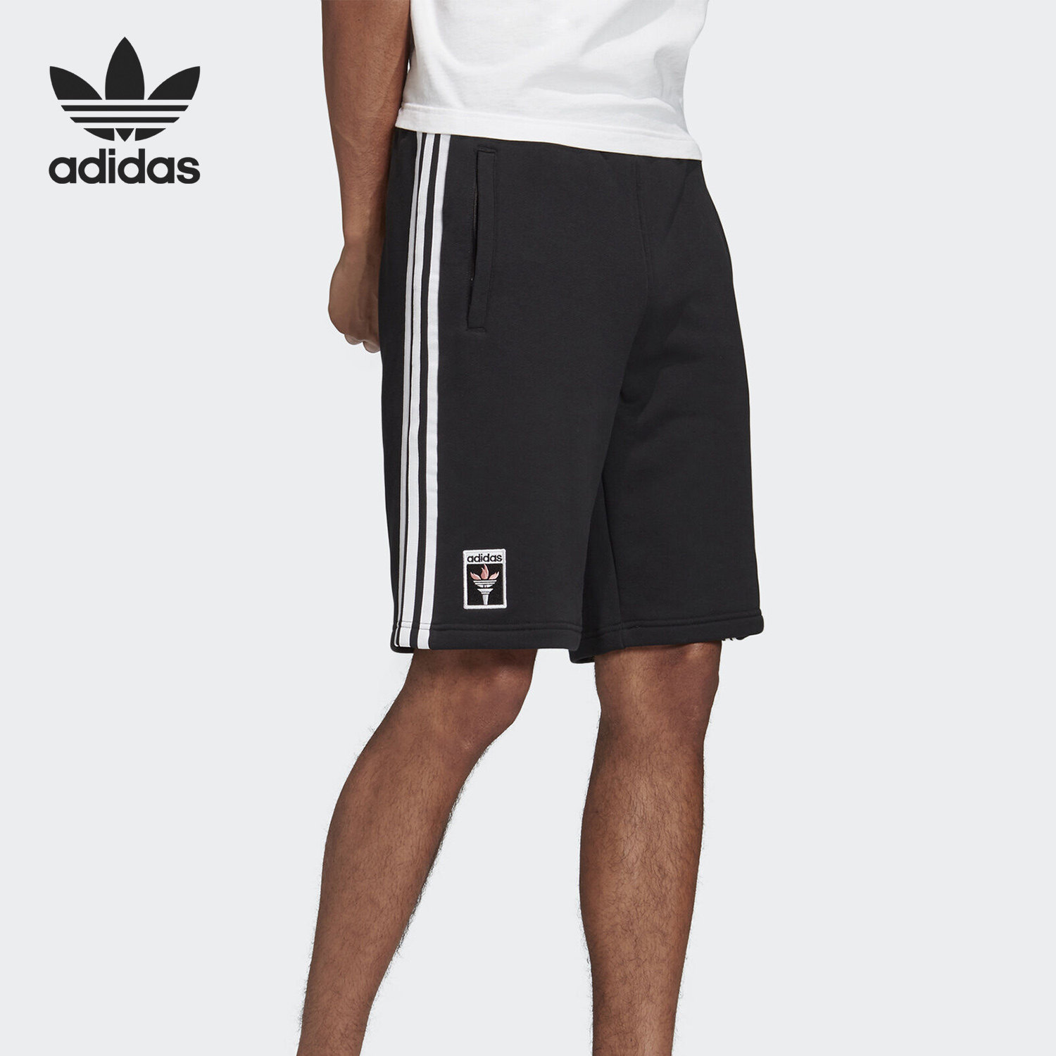 adidas/阿迪达斯正品夏季 三叶草 shorts 男子运动短裤gk5908