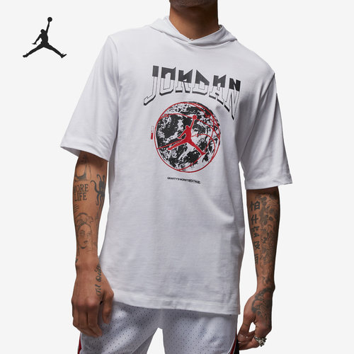 Nike/耐克正品JORDAN男子运动训练时尚圆领短袖T恤FB7428-100