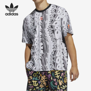 男女运动休闲短袖 三叶草26夏季 T恤HC3082 阿迪达斯正品 Adidas