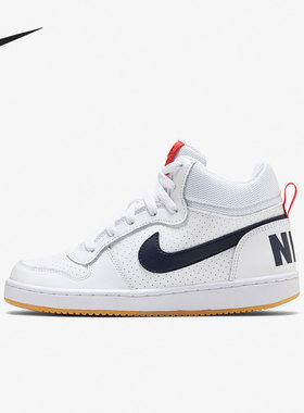 Nike/耐克正品COURT BOROUGH MID女子GS大童透气休闲鞋839977-107