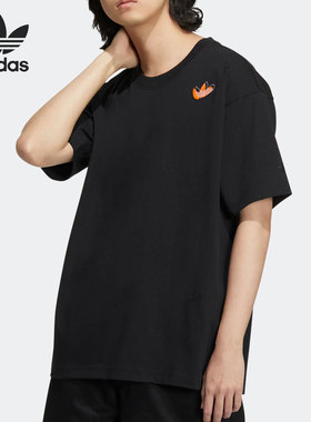 Adidas/阿迪达斯正品三叶草夏季新款男女同款运动宽松短袖 HS1916