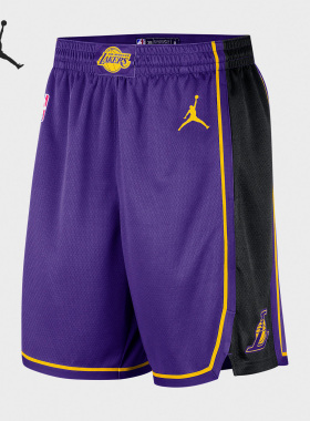 Nike/耐克正品洛杉矶湖人新款男子篮球运动休闲短裤DO9432-504