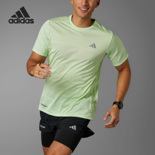 男26夏速干跑步运动短袖 Adidas TEE ENG T恤IL7195 阿迪达斯正ULT