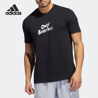 阿迪达斯男士圆领运动T恤