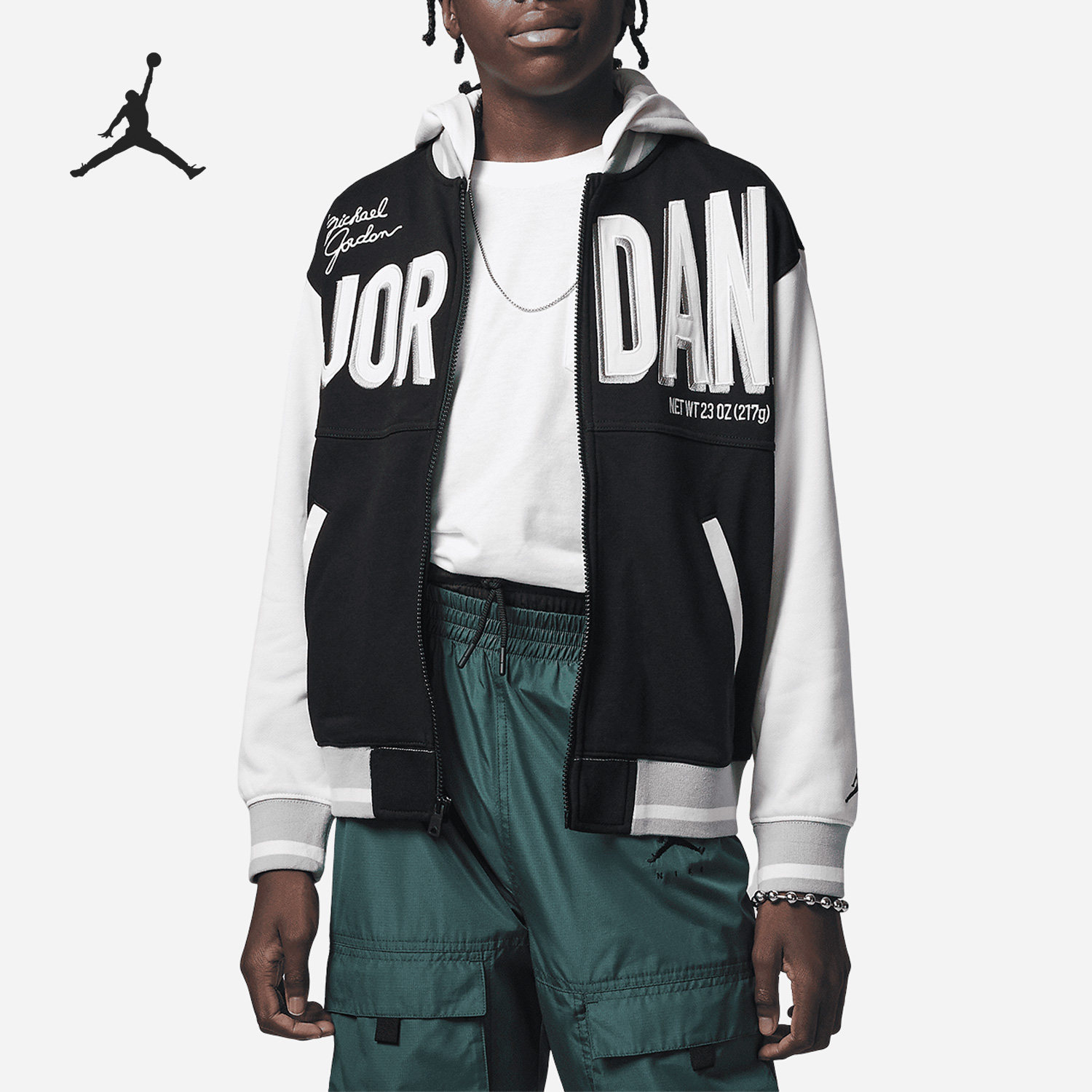 Nike/耐克正品新款Air Jordan大童运动休闲夹克外套FJ6406-010