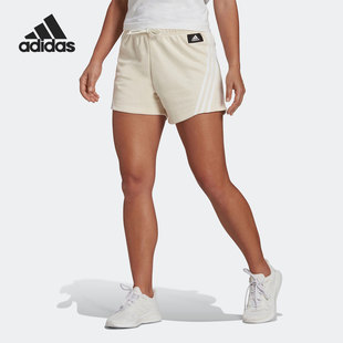 女子运动休闲针织透气短裤 Adidas 新款 阿迪达斯正品 HE1666 夏季