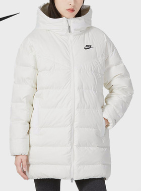 Nike/耐克正品冬季女子休闲保暖连帽羽绒服 DQ6874-133