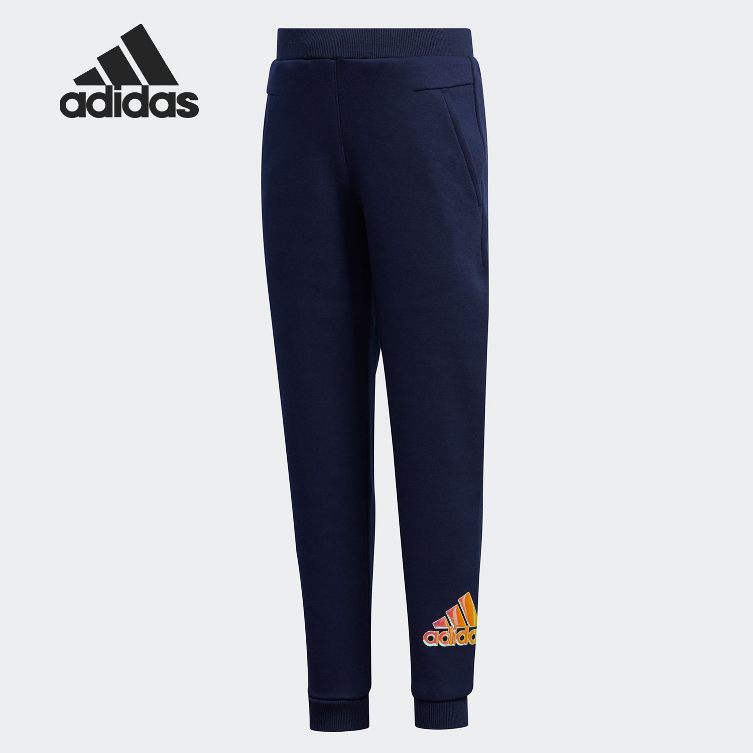 阿迪达斯新款小童时尚运动长裤