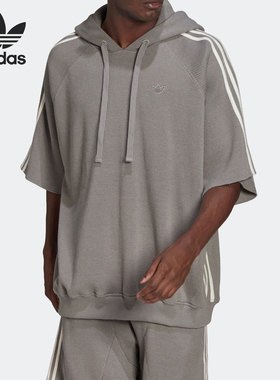 Adidas/阿迪达斯正品26夏三叶草男子休闲运动短袖卫衣 HC3825