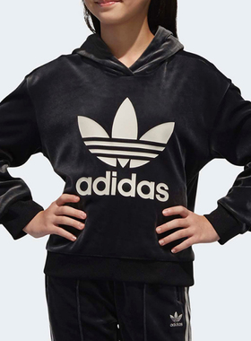 Adidas/阿迪达斯正品三叶草冬款大童运动休闲套头衫卫衣  D98909