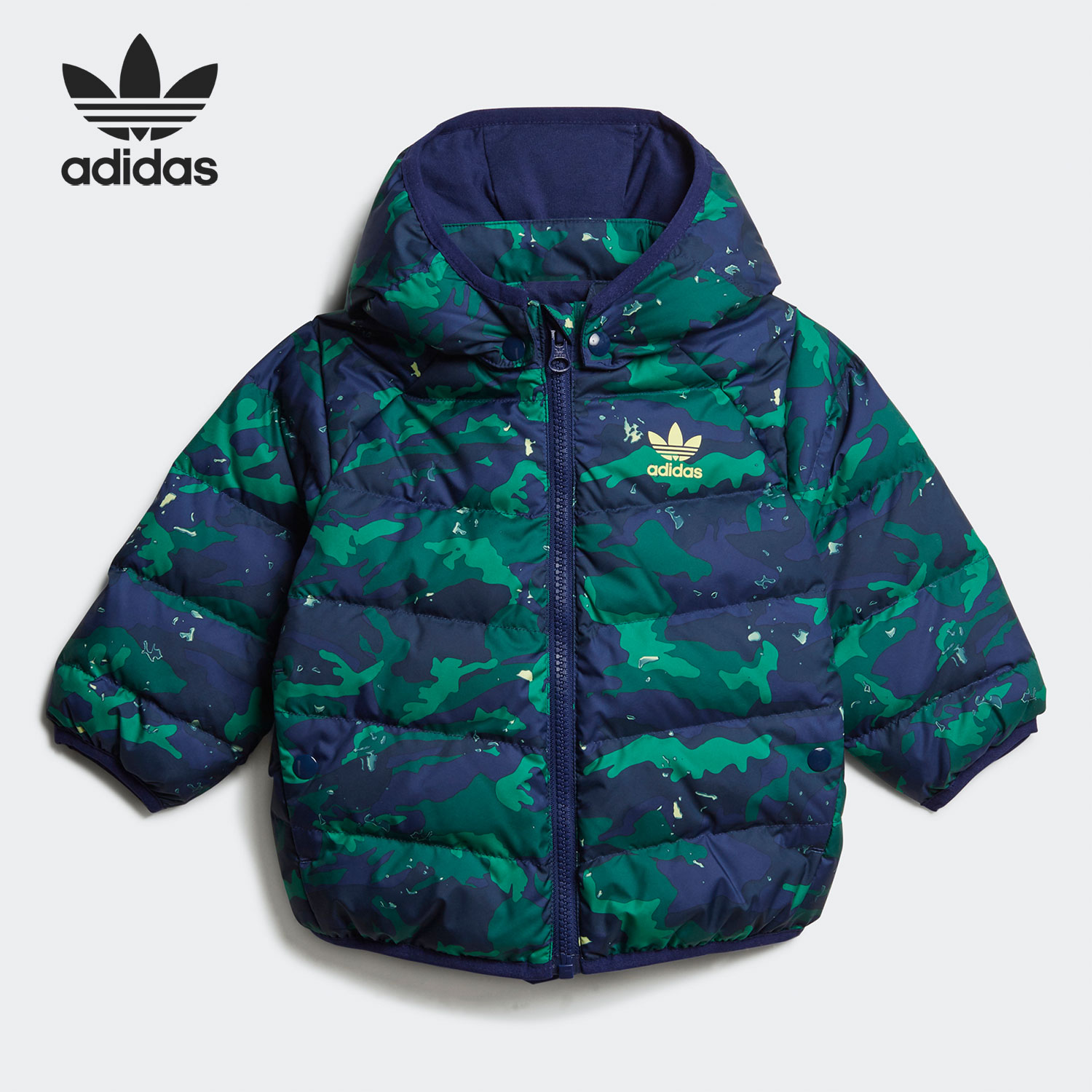 阿迪达斯婴幼童连帽运动羽绒服