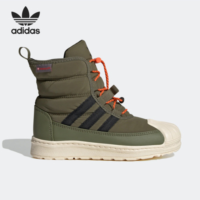 阿迪达斯正品大童雪地靴