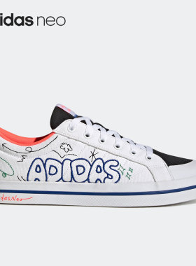 Adidas/阿迪达斯正品NEO男女同款运动休闲轻便帆布低帮板鞋HP3166