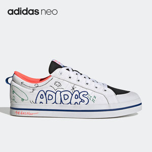 Adidas/阿迪达斯正品NEO男女同款运动休闲轻便帆布低帮板鞋HP3166