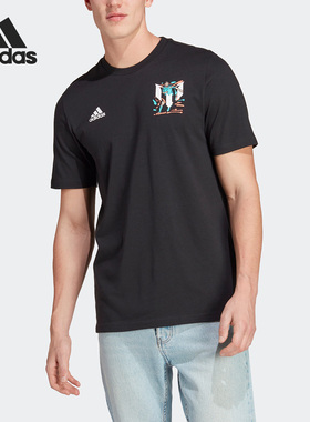 Adidas/阿迪达斯正品夏季新款男子梅西足球运动短袖T恤HT5182