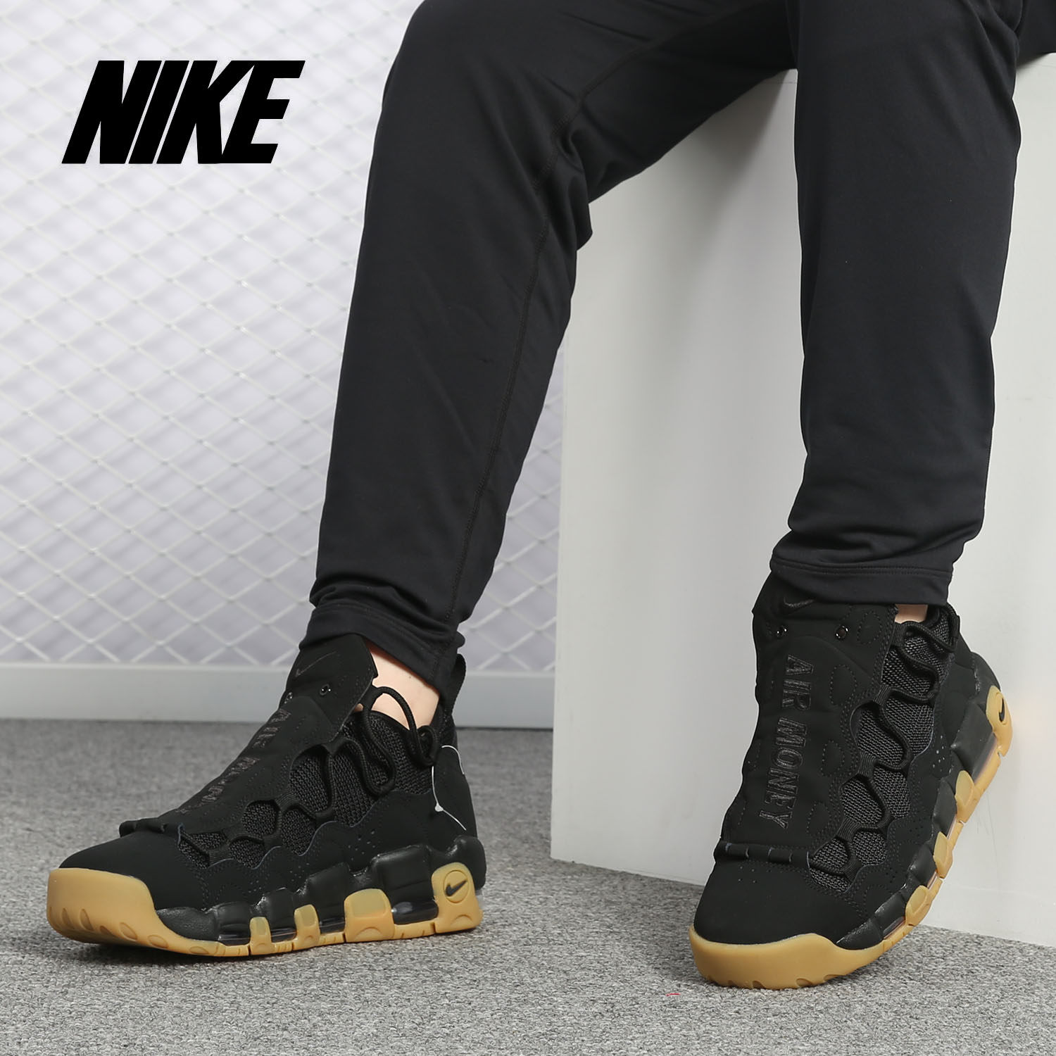 Nike/耐克正品Air More MoneyAJ 男子大金钱小猪运动篮球鞋AJ2998
