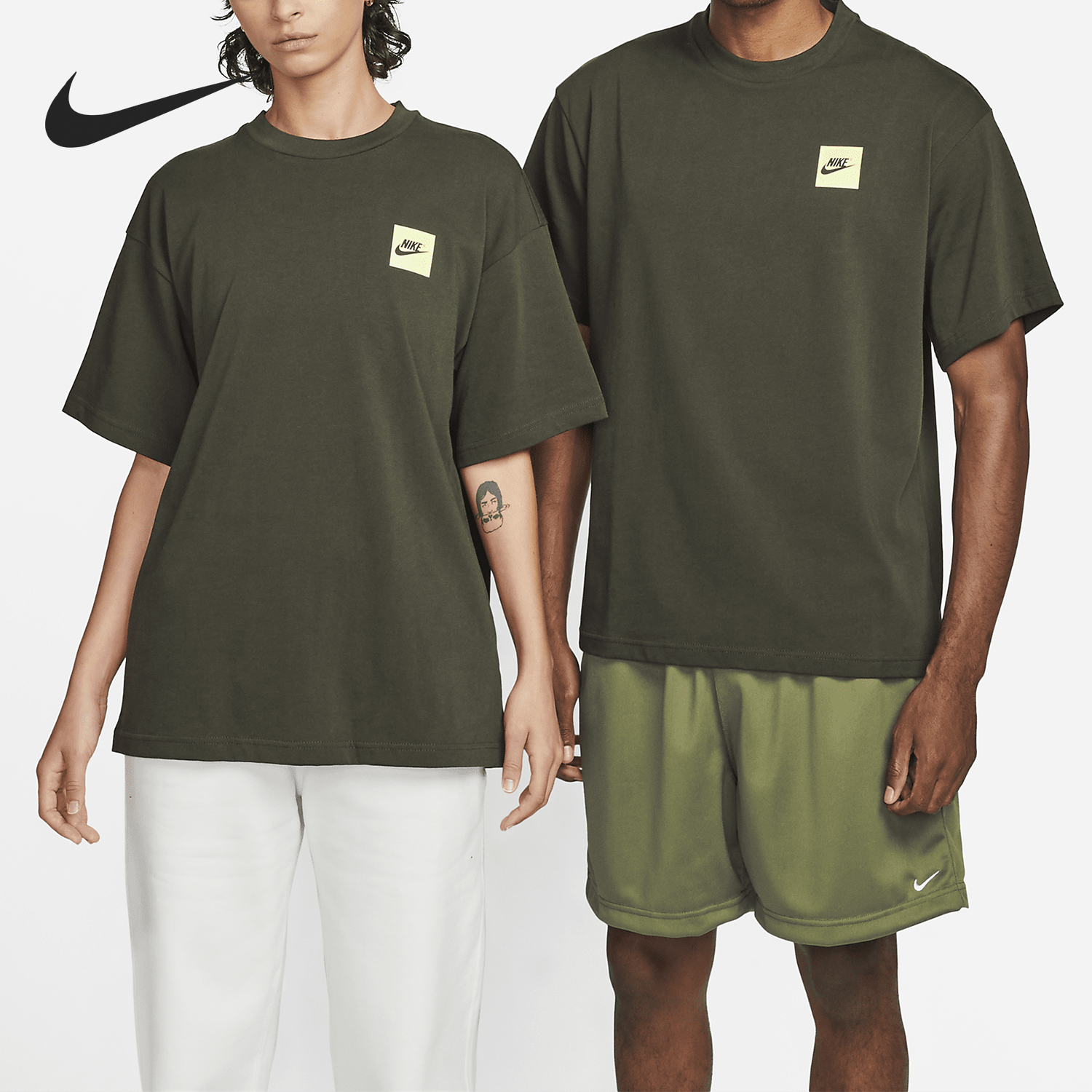 Nike/耐克正品运动男女同款圆领舒适宽松跑步短袖T恤DX5842-355