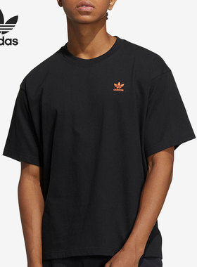Adidas/阿迪达斯正品三叶草夏季新款男女同款运动印花短袖 HY4681